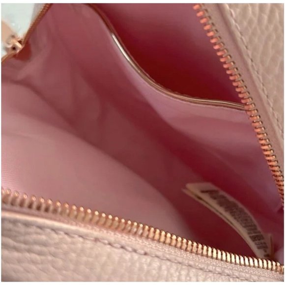 Ted Baker Maddie Stab Stitch Circle Leather Womens Light Pink Crossbody Bag NWT - Picture 8 of 11